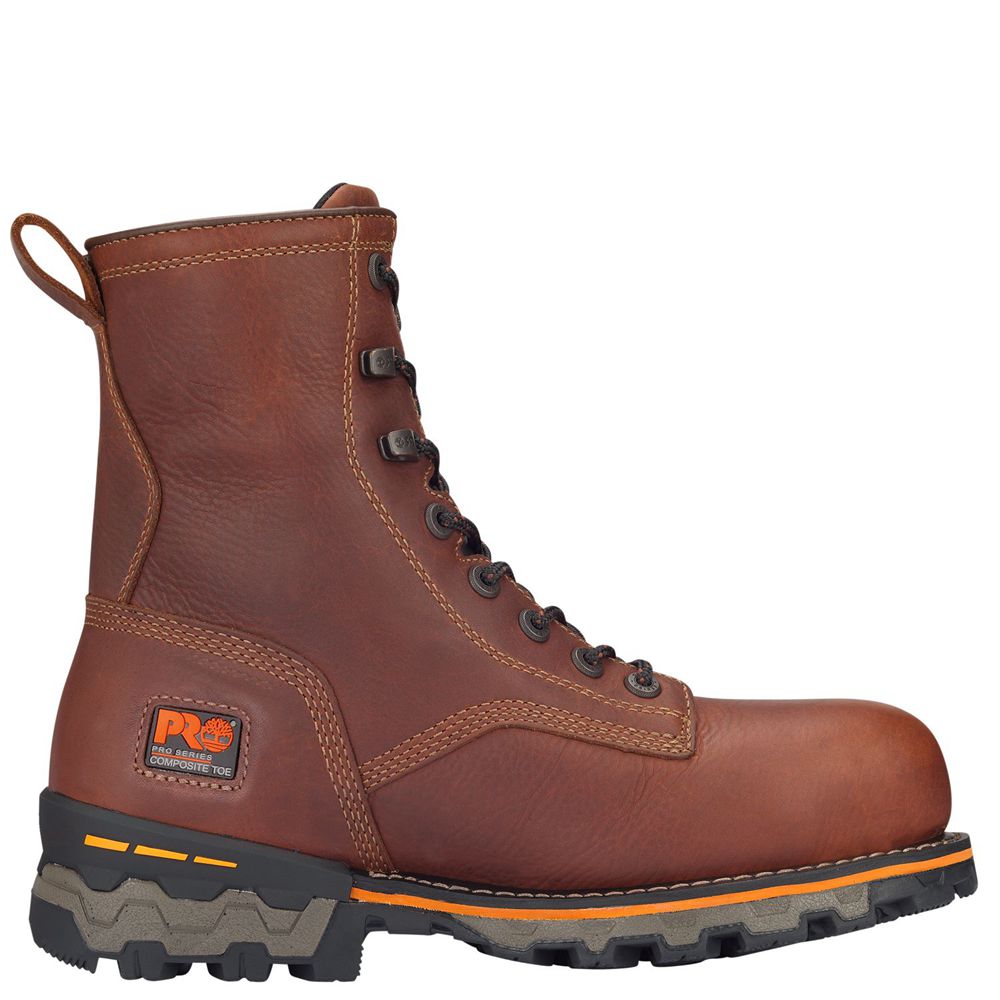 Botas de Trabajo Timberland Hombre Pro® Boondock 8" Comp Toe Marrones - Chile SFB-842607